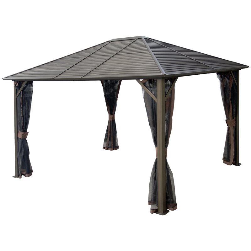 Windermere+10+Ft.+W+x+12+Ft.+D+Aluminum+Patio+Gazebo
